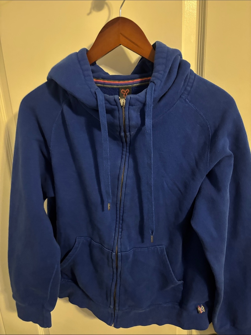 Aritzia Tna Blue Zip-Up Hoodie with Hood